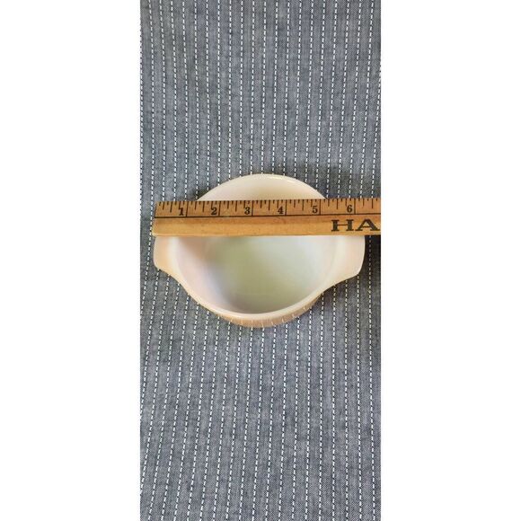 Two Fire-King Peach Luster casserole Model 472 - Picture 9 of 9